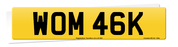 Registration number WOM 46K